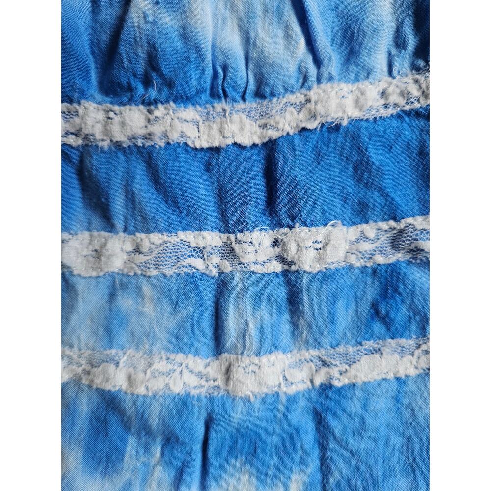 Umgee Sleeveless mini dress top Lace Boho Festival Tie Dye Size Medium - Picture 5 of 10
